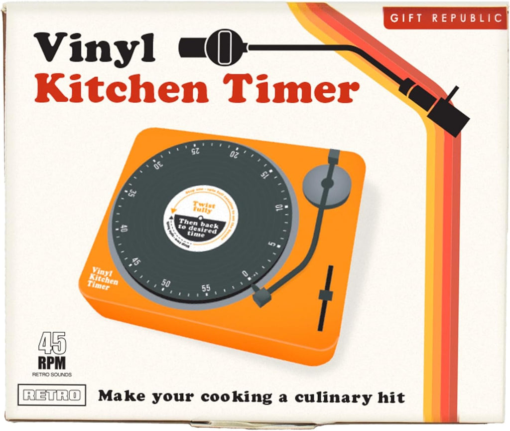 Retro Vinyl Record Player Kitchen Timer – Stylish & Fun Way to Keep Your Cooking 🎁