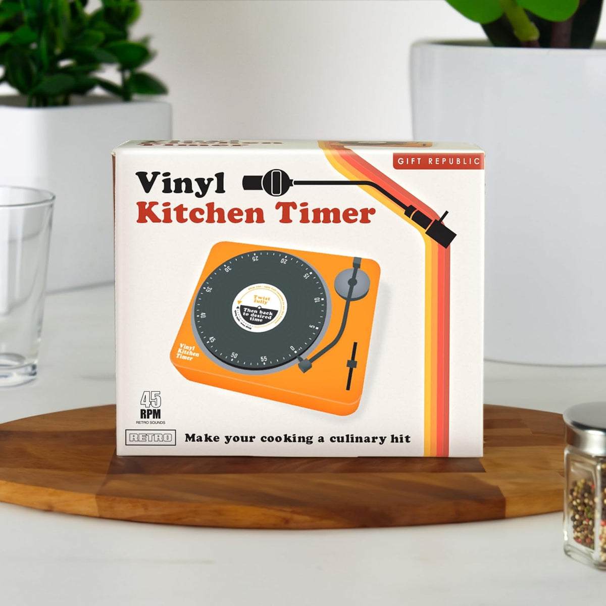 Retro Vinyl Record Player Kitchen Timer – Stylish & Fun Way to Keep Your Cooking 🎁