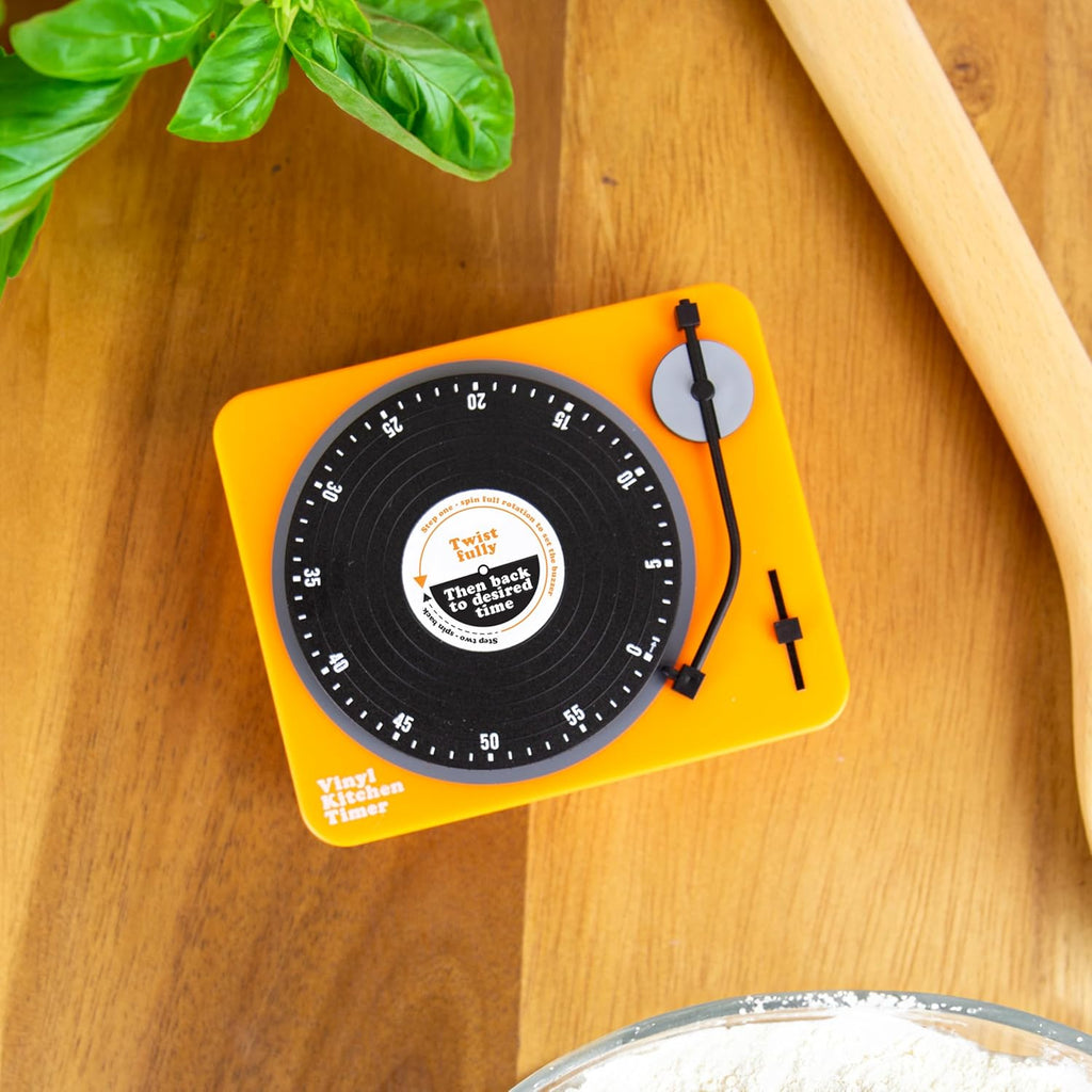 Retro Vinyl Record Player Kitchen Timer – Stylish & Fun Way to Keep Your Cooking 🎁