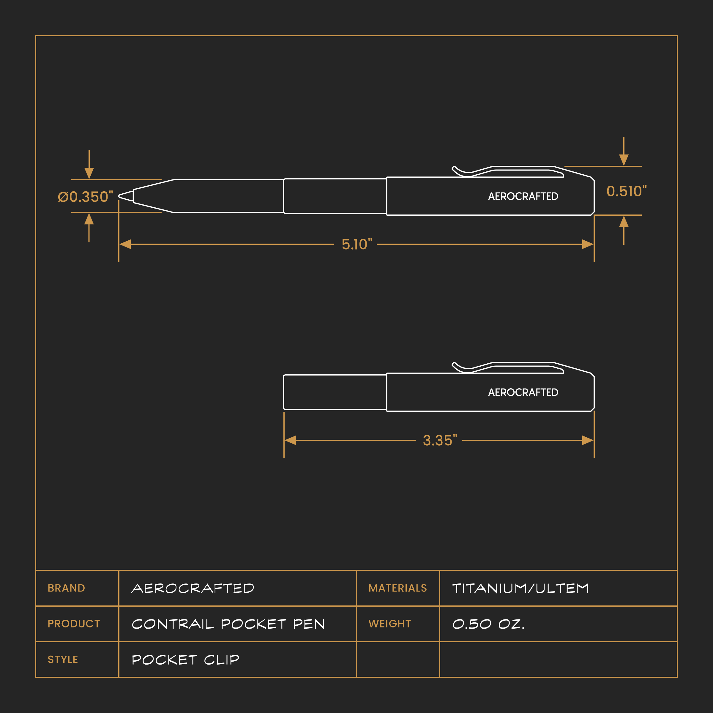 Contrail Pocket Pen
