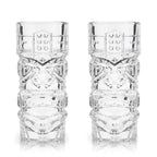 Pacific Crystal Tiki Glasses Set of 2