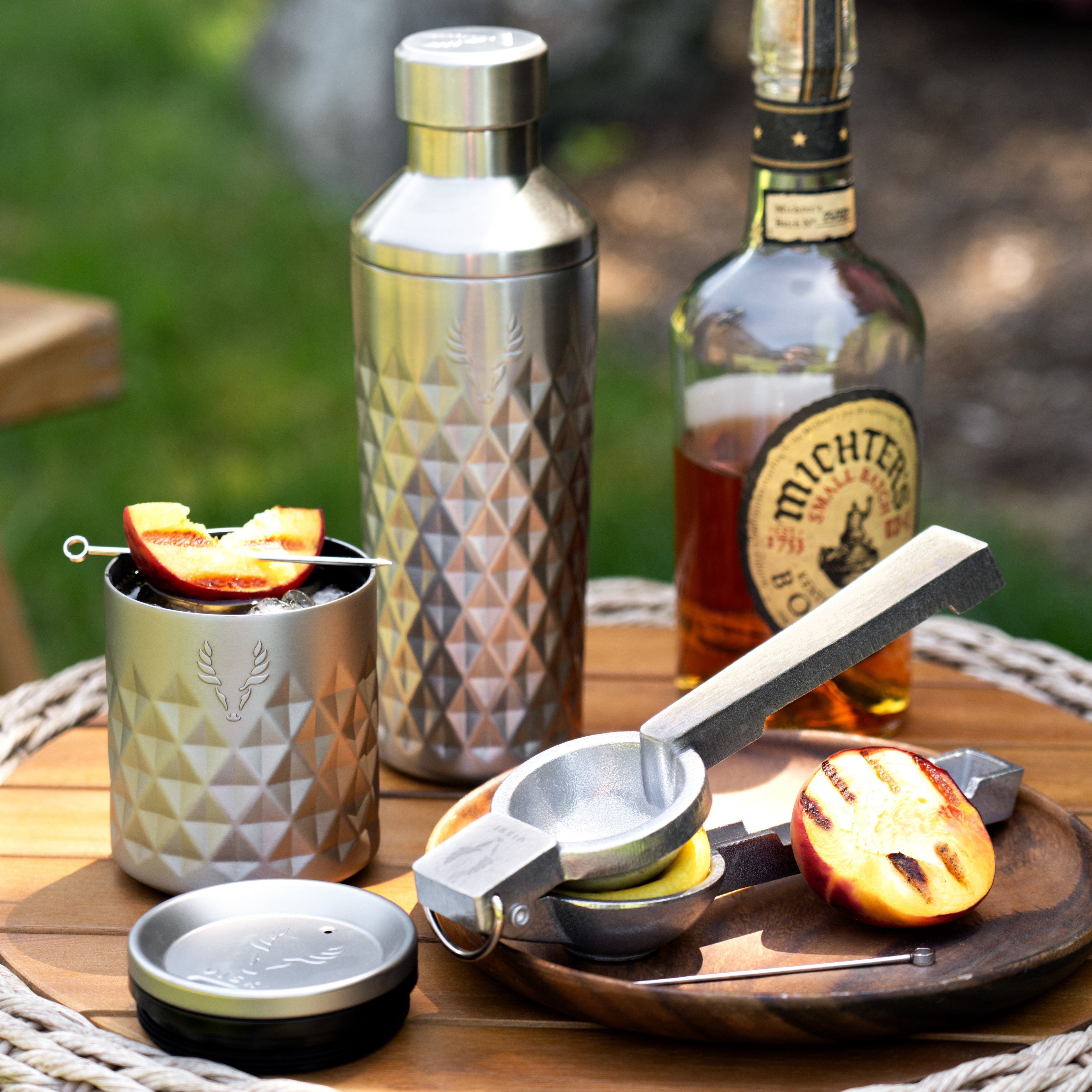 Paragon Stainless Steel Rocks Tumbler in Platinum