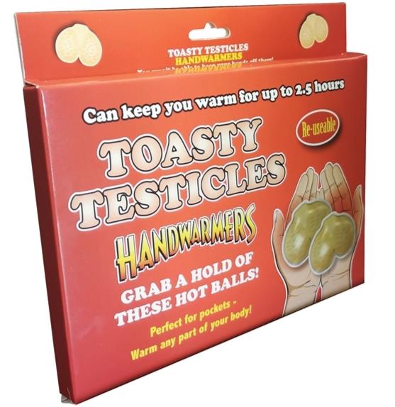 Toasty Testicles Reusable Hand Warmers 2 Pack 🔥😂 Funny Adult Joke Gag Gift