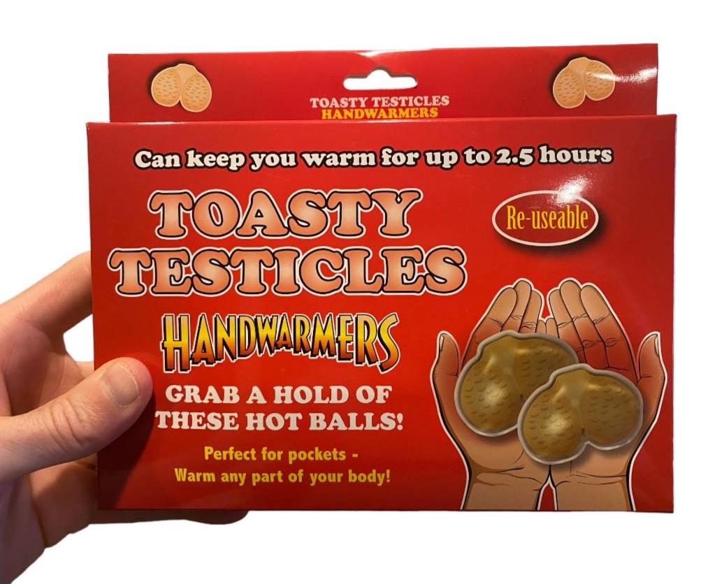 Toasty Testicles Reusable Hand Warmers 2 Pack 🔥😂 Funny Adult Joke Gag Gift