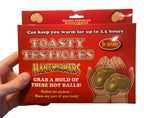 Toasty Testicles Reusable Hand Warmers 2 Pack 🔥😂 Funny Adult Joke Gag Gift