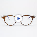 Marion - Featherlight Titanium & Wood Eyeglasses