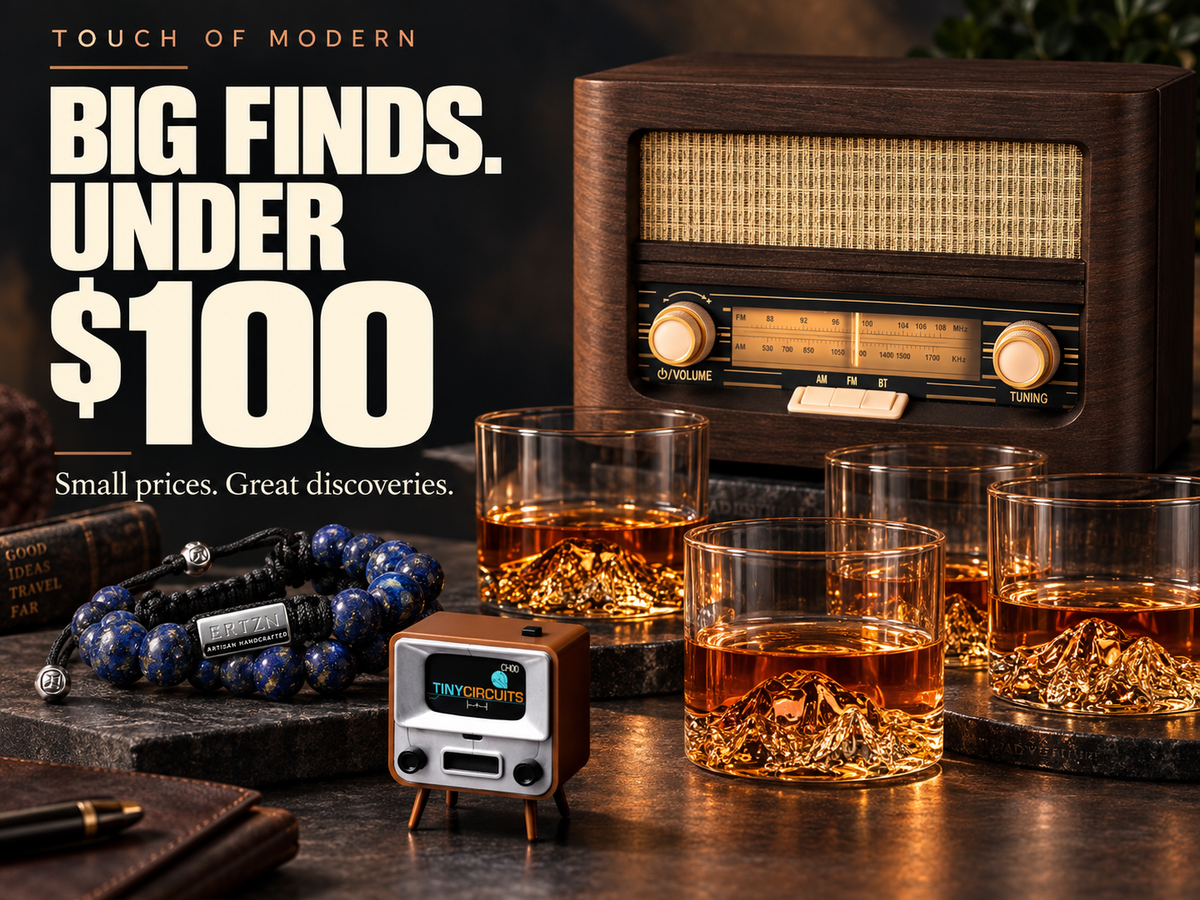 Big finds under $100: Fuse retro radio, National Parks tumblers, RTZN lapis bracelet and TinyTV.