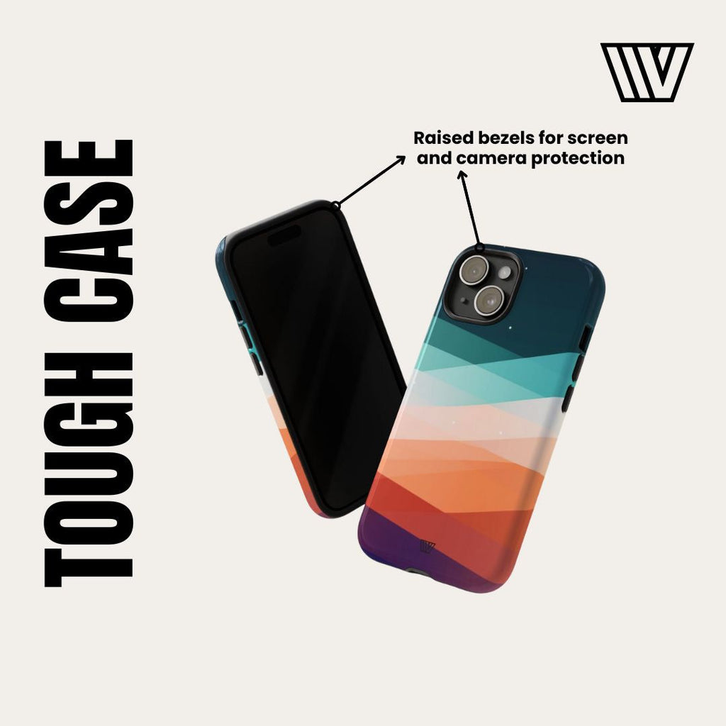 GREEN BLUE BEIGE ARGYLE | Tough Phone Case