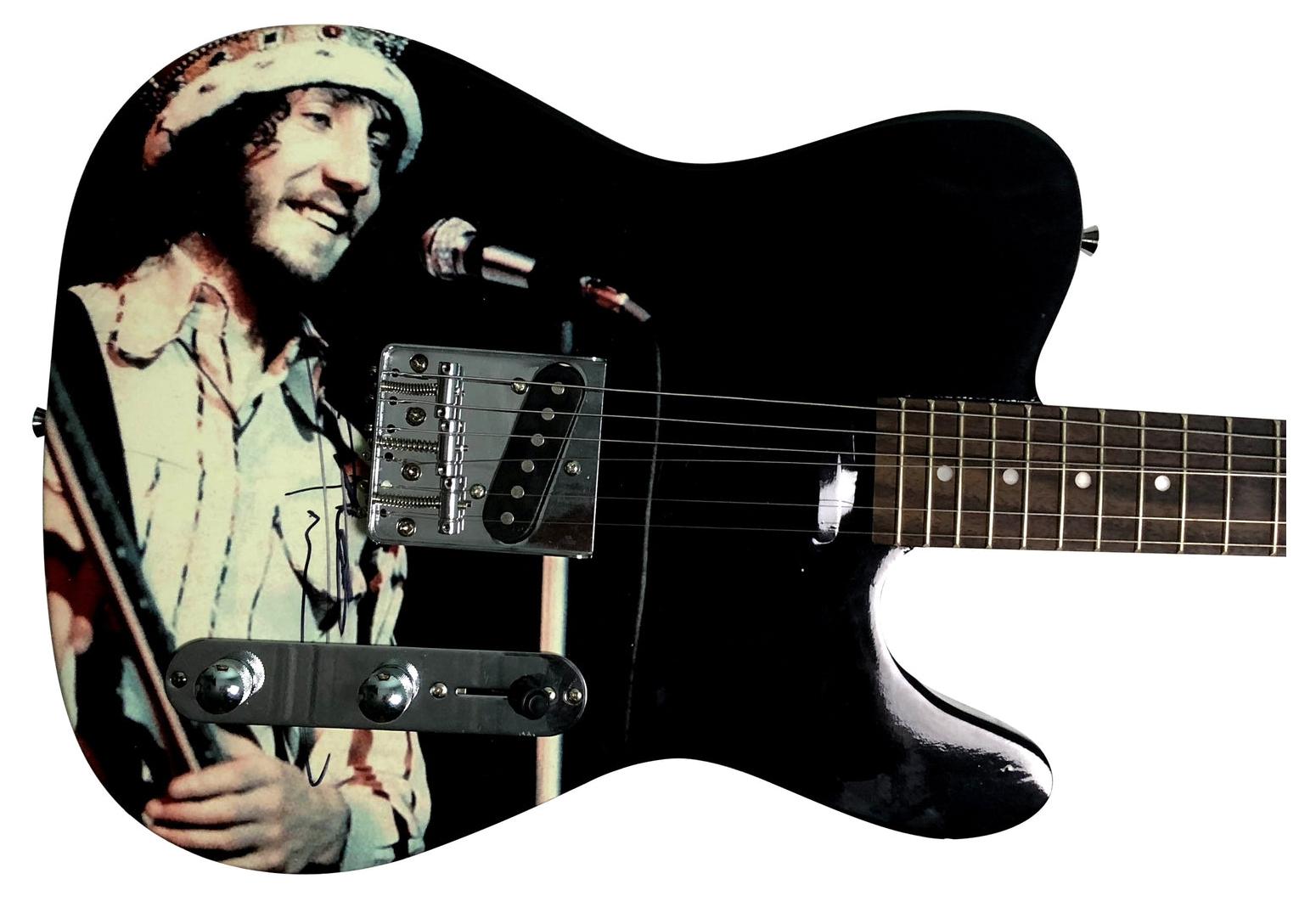 The Who Pete Townshend Signed Autographed Custom Graphics Photo Guitar