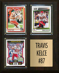 Travis Kelce 3 Card Plaque Donruss Fleer Topps 2026 2025 2024 Kansas City Chiefs