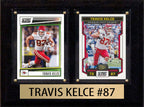 Travis Kelce Score Donruss 2022 2023  2 Card 6" x 8" Plaque Kansas City Chiefs
