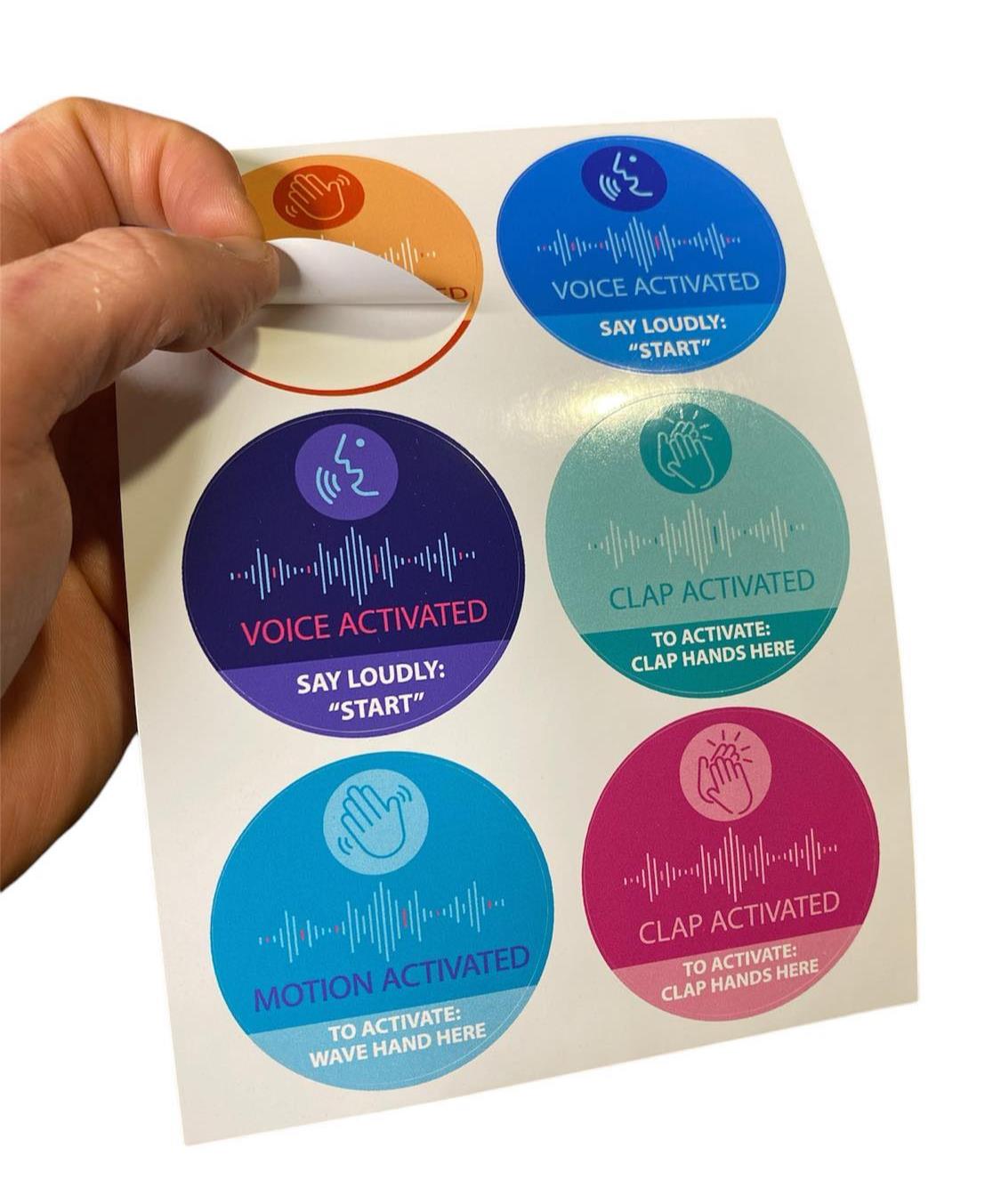 12pc Sound & Motion Activated Prank Stickers – Ultimate Gag Gift for Pranksters 🤪