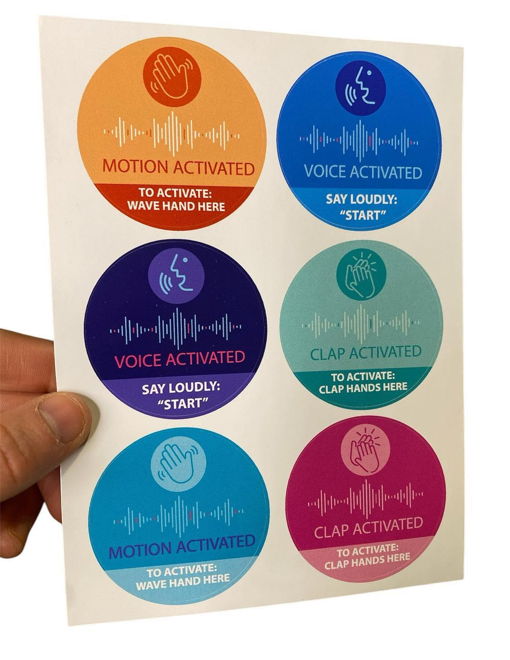 12pc Sound & Motion Activated Prank Stickers – Ultimate Gag Gift for Pranksters 🤪