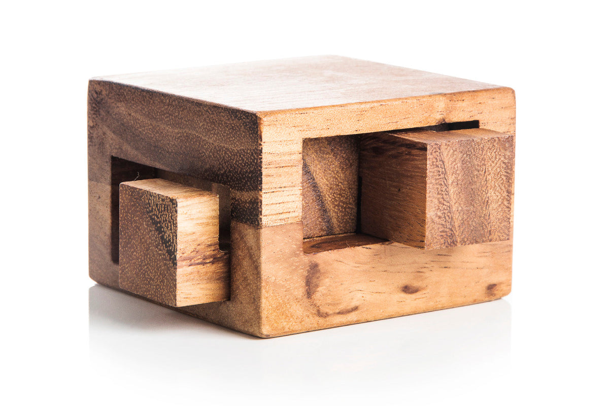 Tricky Drawer - 4 Piece Burr Puzzle In a Box