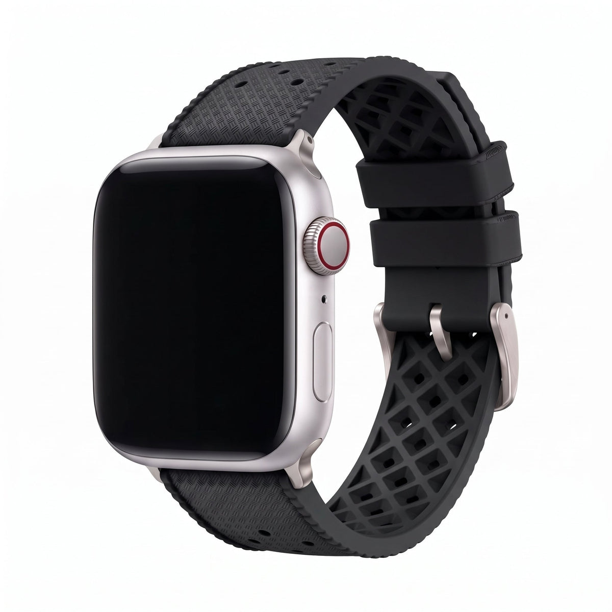 Tropical Rubber Band – For Apple Watch – Black