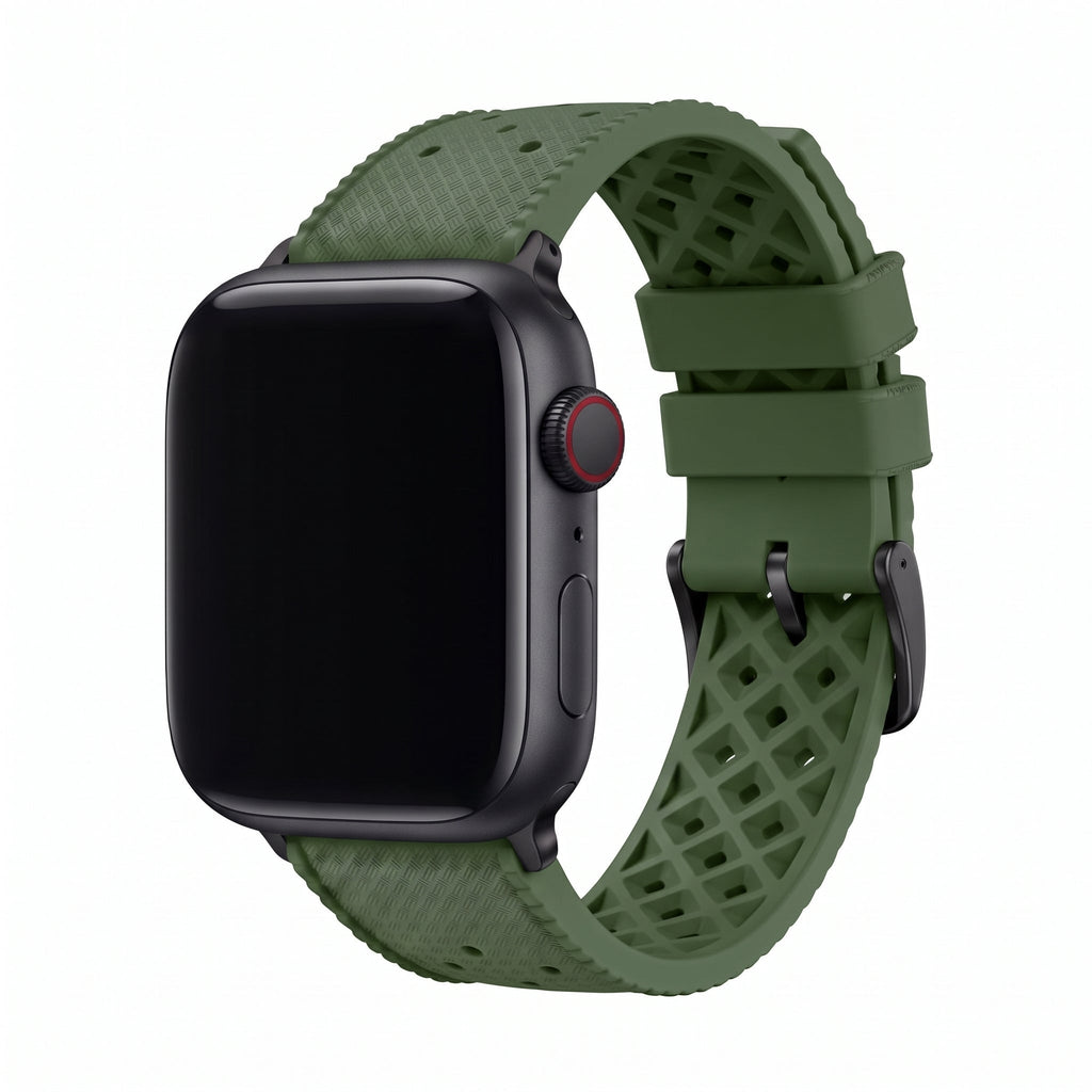 Tropical Rubber Band – For Apple Watch – Green