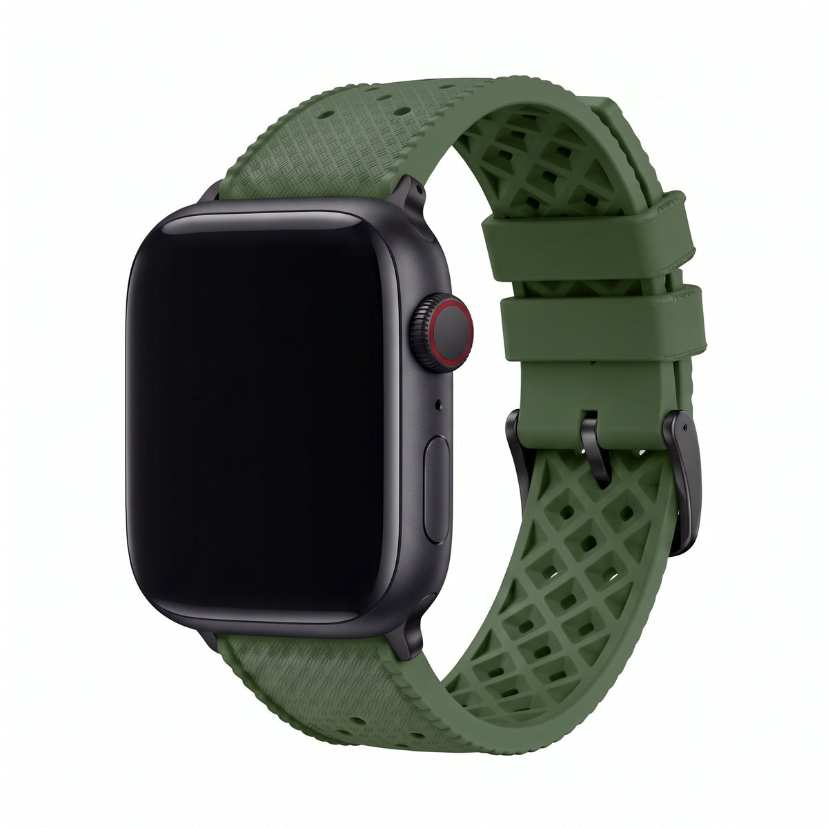 Tropical Rubber Band – For Apple Watch – Green