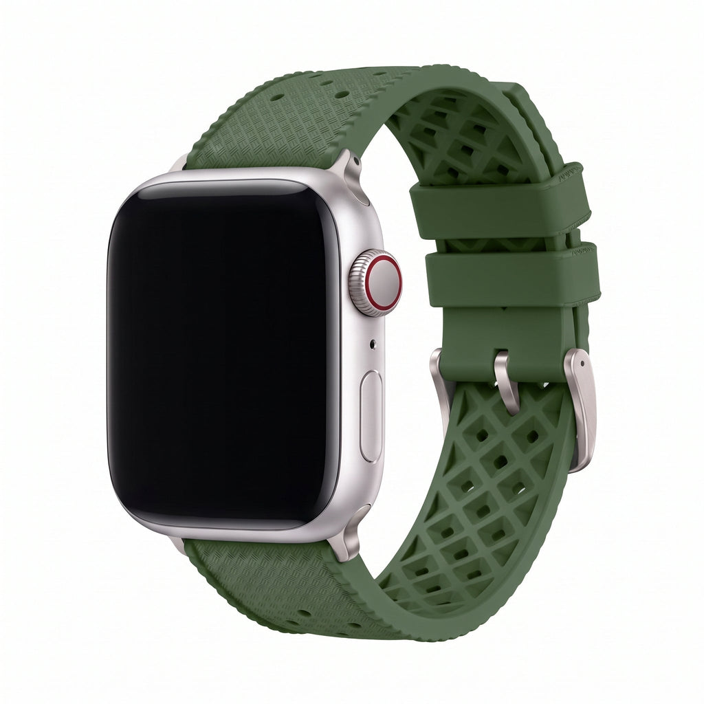 Tropical Rubber Band – For Apple Watch – Green