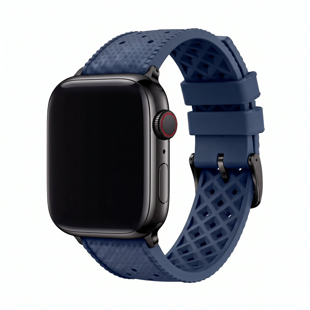 Tropical Rubber Band – For Apple Watch – Navy Blue
