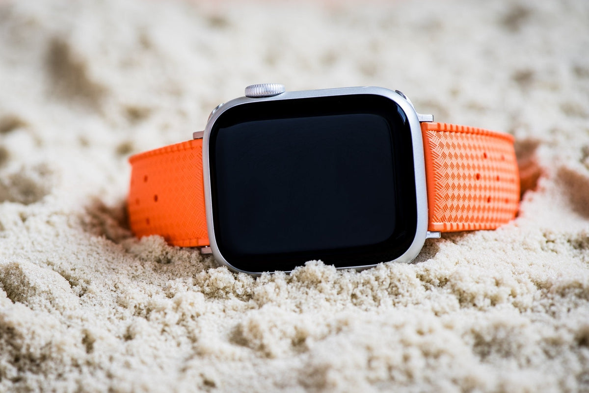 Tropical Rubber Band – For Apple Watch – Orange