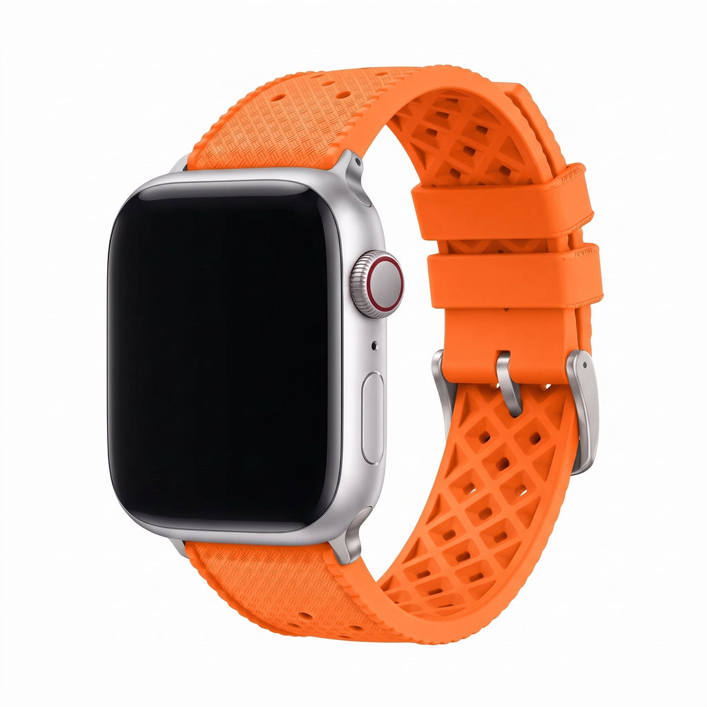 Tropical Rubber Band – For Apple Watch – Orange