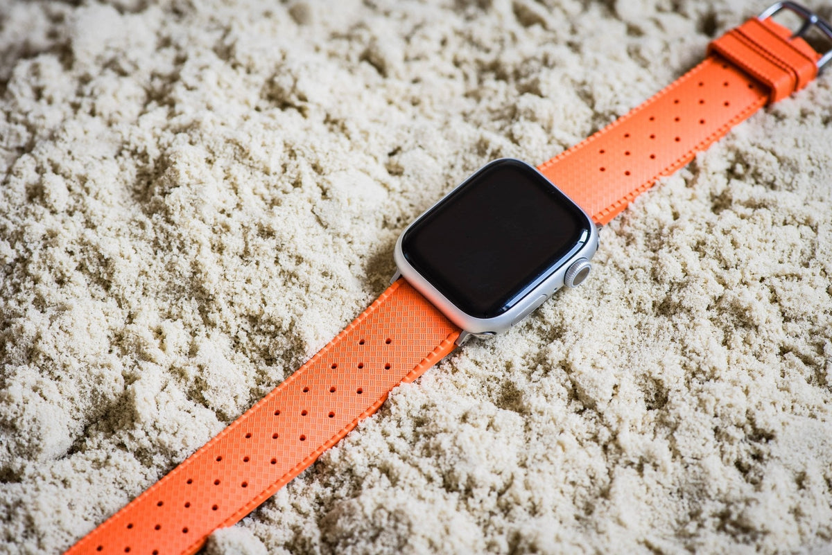 Tropical Rubber Band – For Apple Watch – Orange