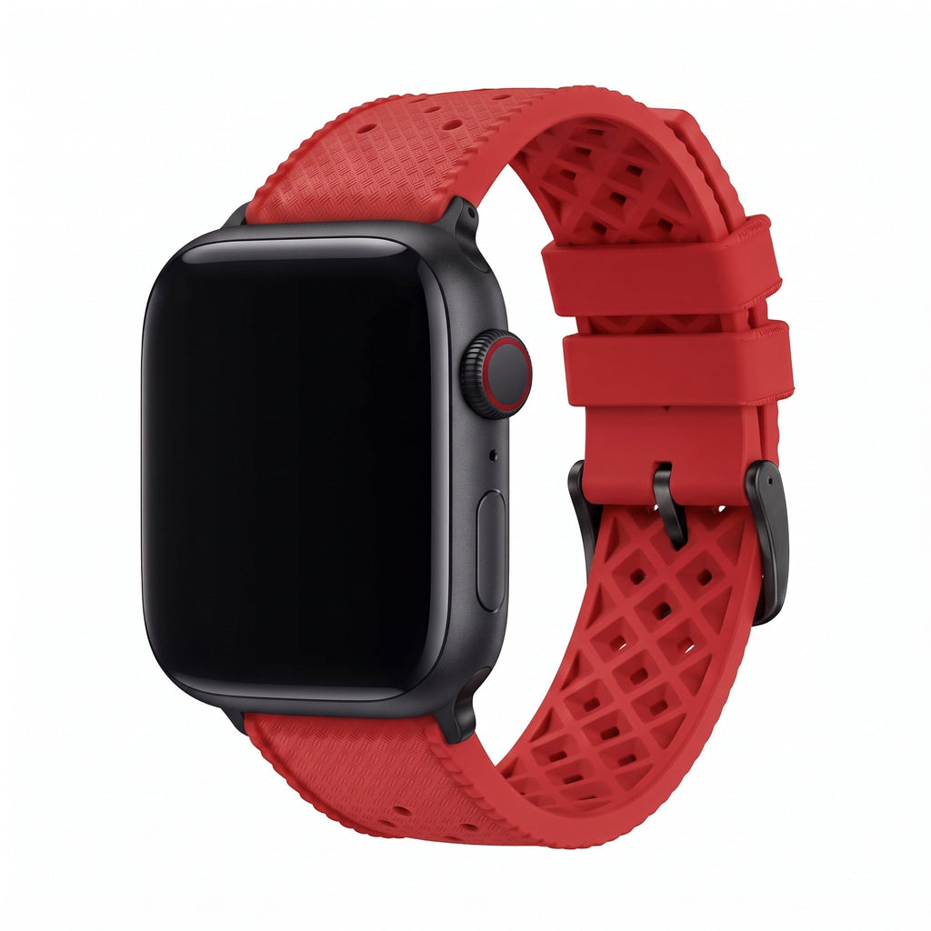 Tropical Rubber Band - For Apple Watch - Red