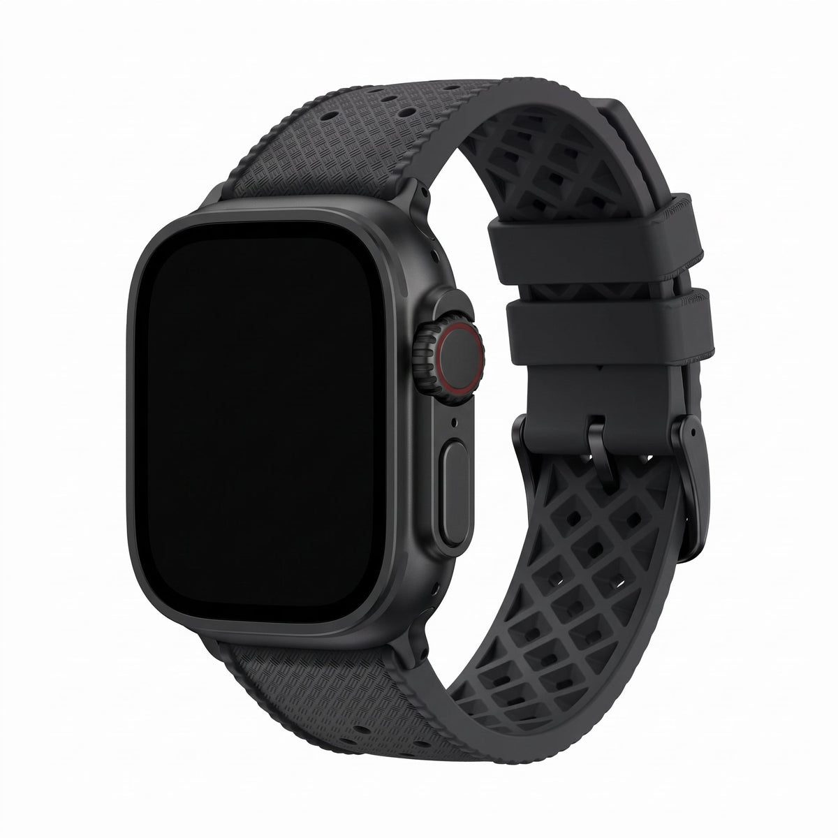 Tropical Rubber Band - For Apple Watch ULTRA - Black
