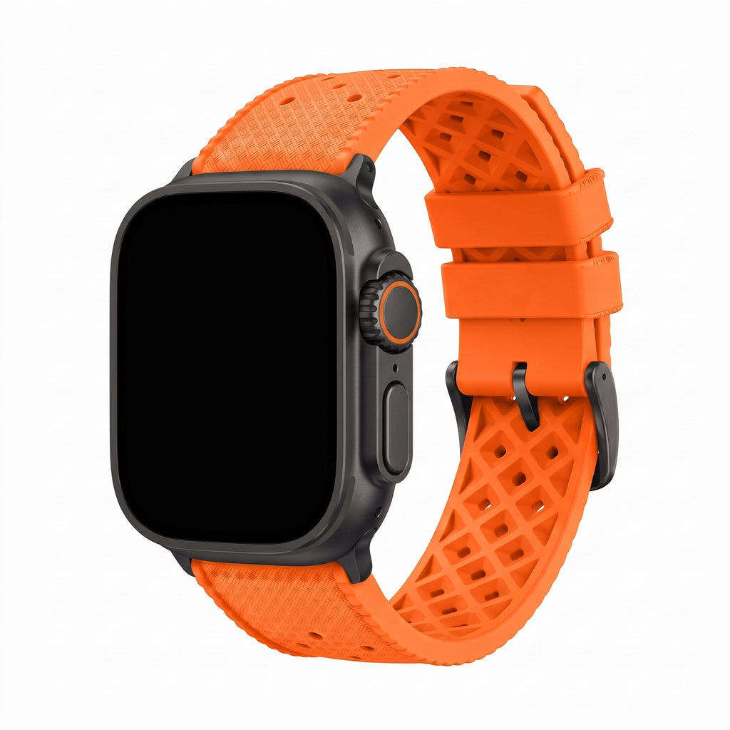 Tropical Rubber Band - For Apple Watch ULTRA - Orange