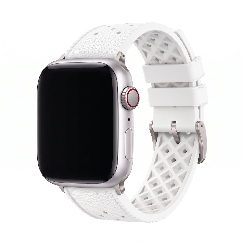 Tropical Rubber Band – For Apple Watch – White