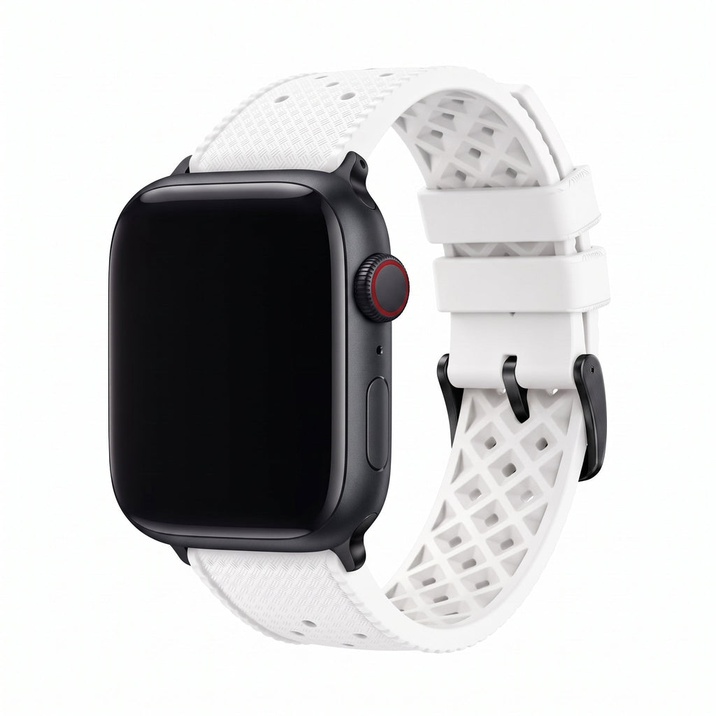 Tropical Rubber Band – For Apple Watch – White