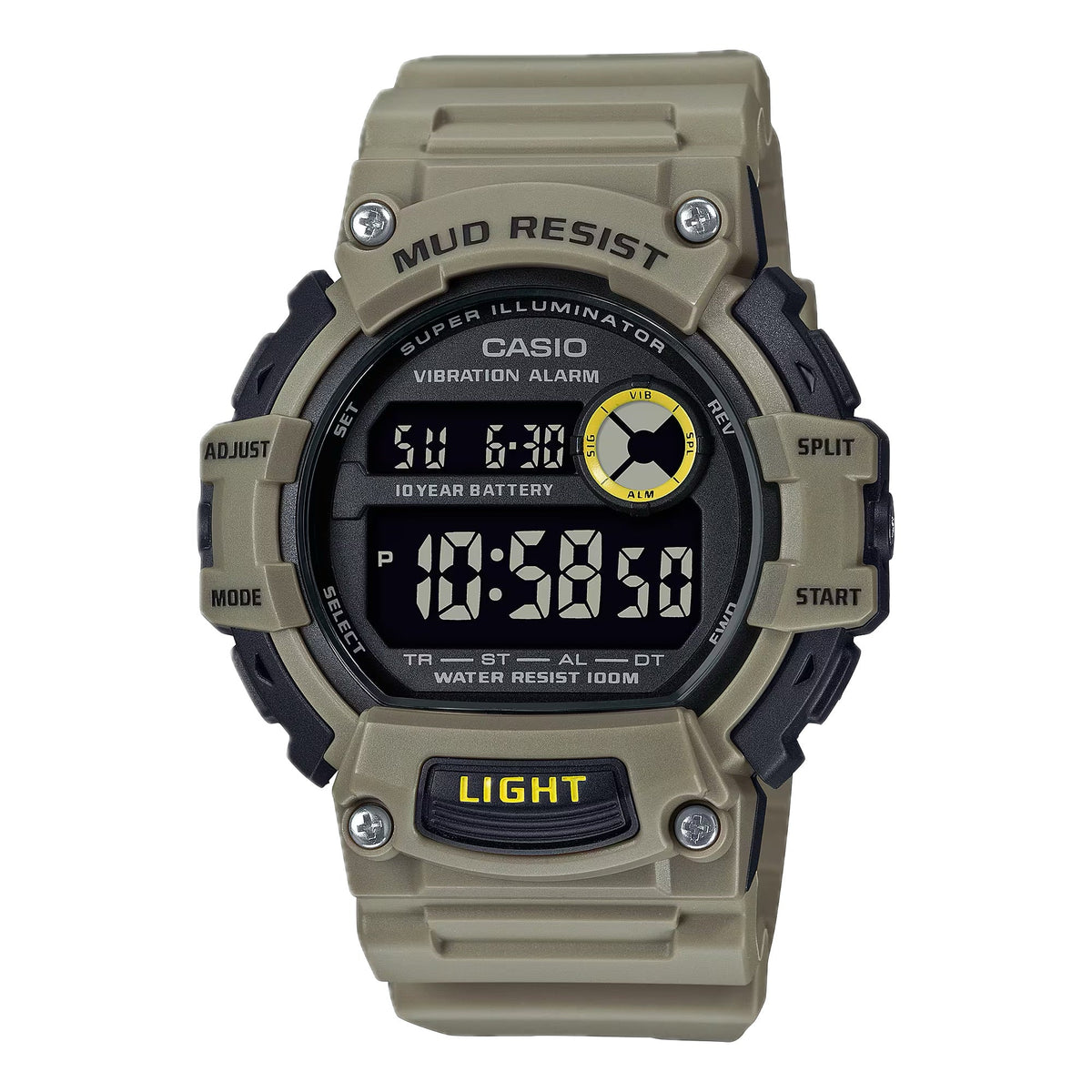 Casio Men's Tactical Digital Sport Watch with Brown Dial - TRT-110H-5BV