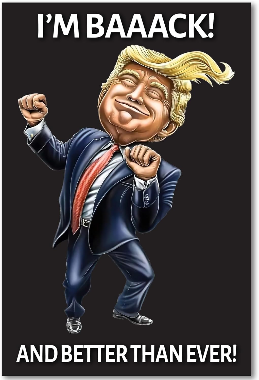 Donald Trump Victory Dance - Large 4x6" Die-Cut Bumper Sticker Car Decal