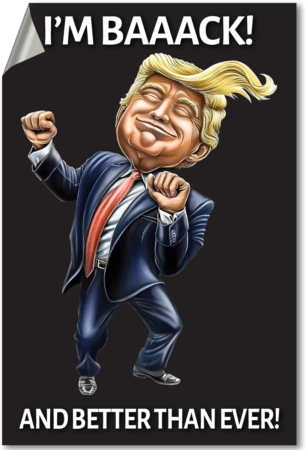 Donald Trump Victory Dance - Large 4x6" Die-Cut Bumper Sticker Car Decal