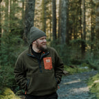 Turbo Recycled Fleece Pullover Jacket - Forest Green