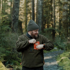 Turbo Recycled Fleece Pullover Jacket - Forest Green