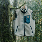 Turbo SuperFleece Vest - Cream (Lined Recycled Fleece)