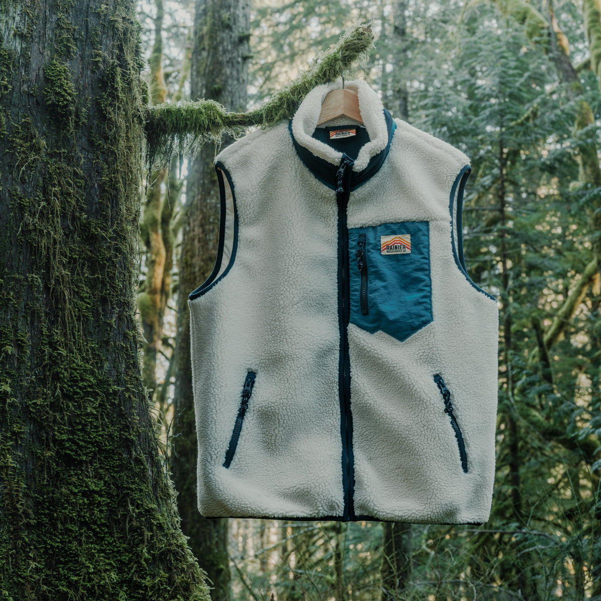 Turbo SuperFleece Vest - Cream (Lined Recycled Fleece)
