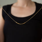 Arvo Mobius Bar Necklace - Gold