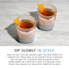 Glass Whiskey FREEZE™ in Gray, Set of 2