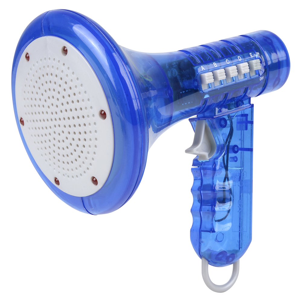 Voice Changer Megaphone Toy – 10 Funny Sound Effects Bullhorn Mic – Kids & Adult