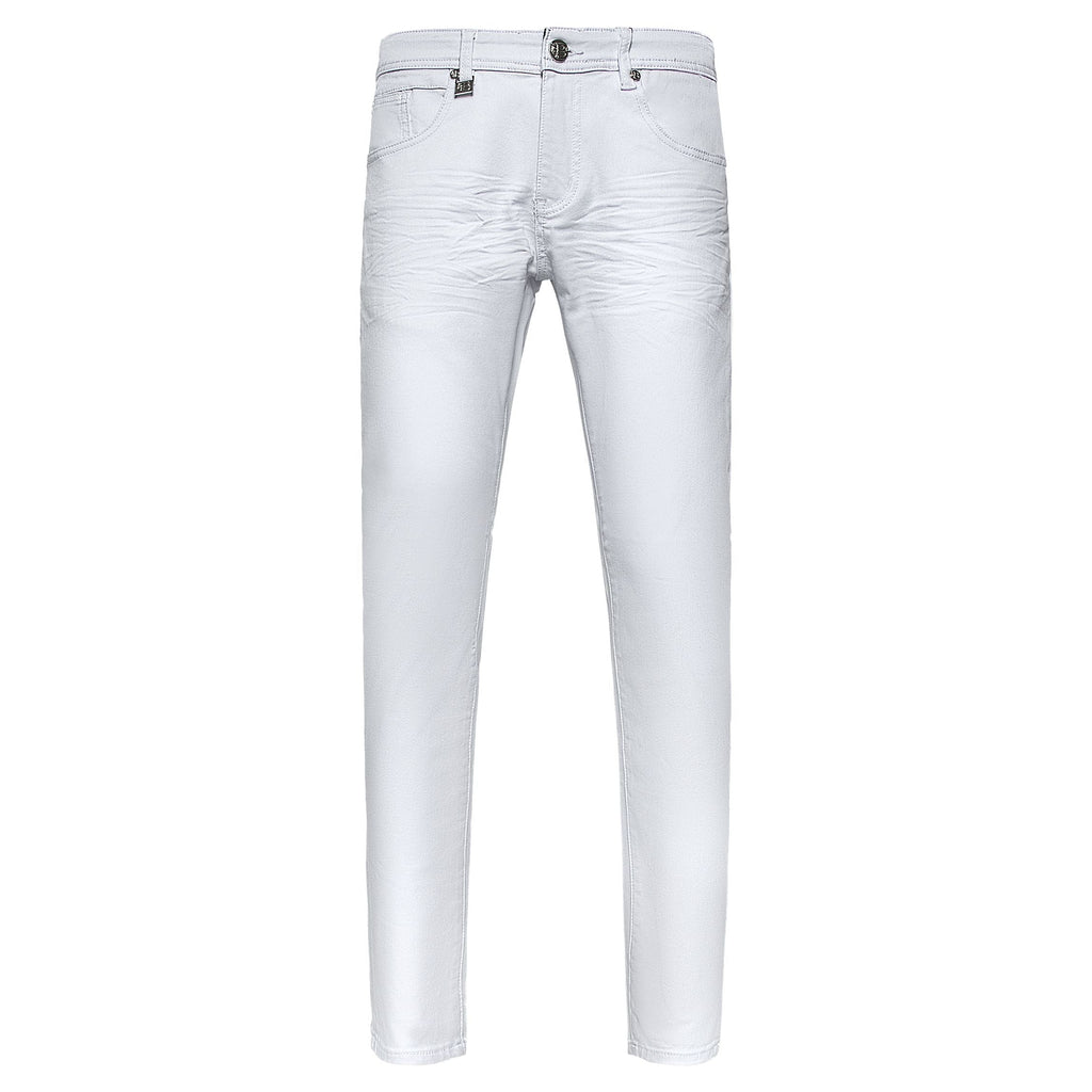 Barocco Style Staple Men's Jeans - White