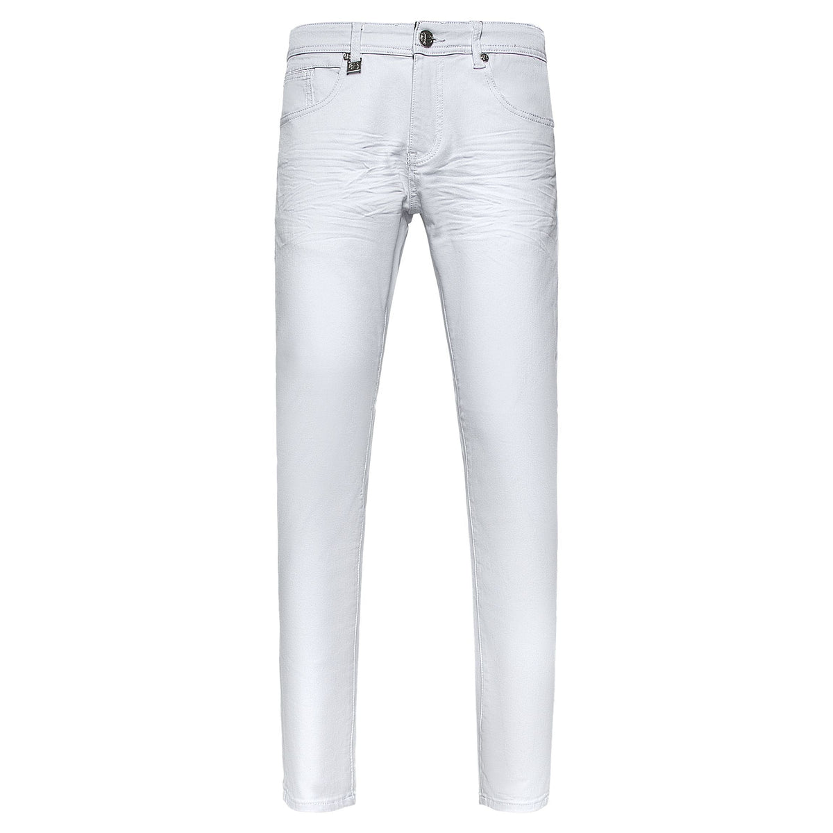 Barocco Style Staple Men's Jeans - White