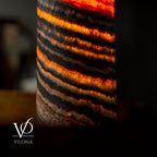 Ultra Exotic Tangerine Crystal (Onyx Table Lamp #34)