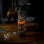 Ultra Exotic Tangerine Crystal (Onyx Table Lamp #34)