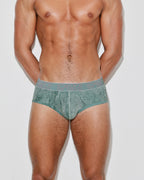 Undertone Mid Rise Brief Dark Sage Green