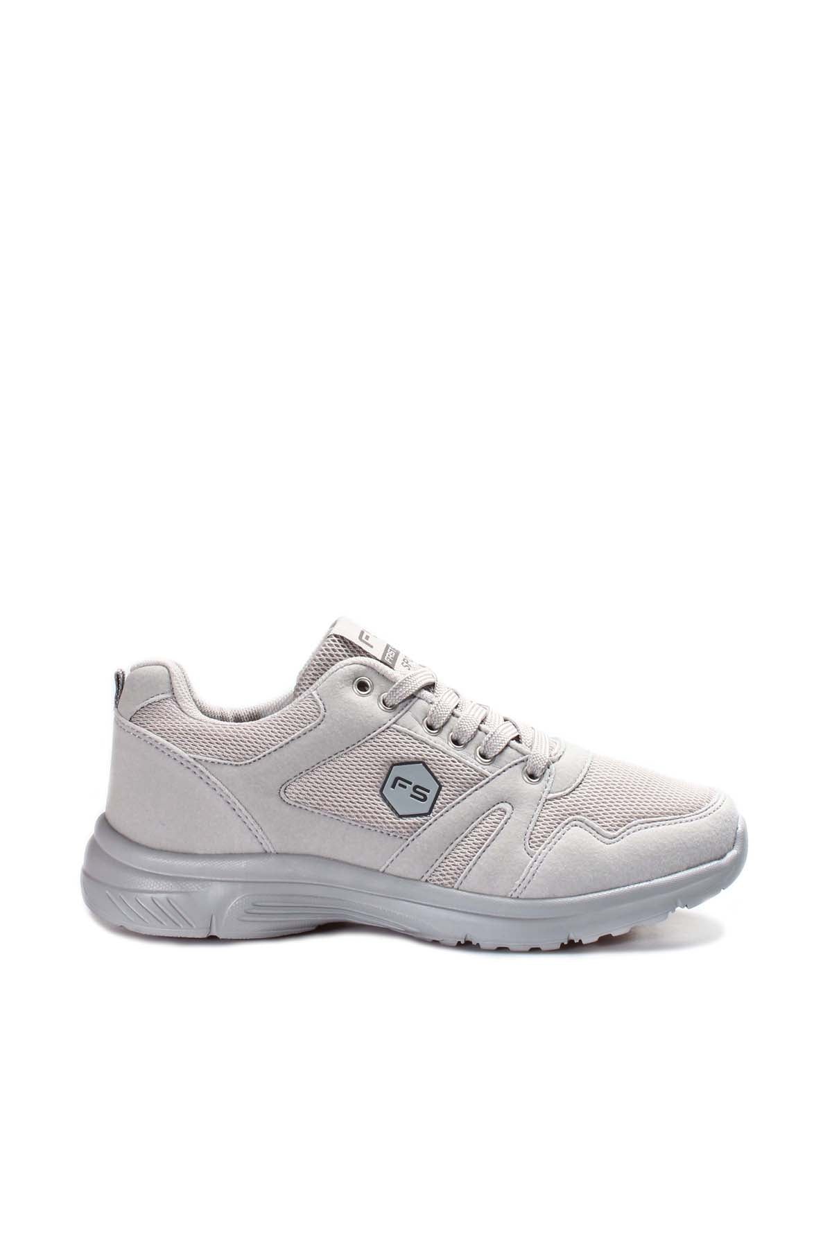 Men's Light Gray Athletic Sneakers with Breathable Mesh - Wessi