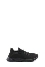 Men's All-Black Knit Sneakers with Flexible Sole - Wessi