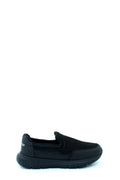 Black Chunky-Sole Slip-On Sneakers for Men | Wessi