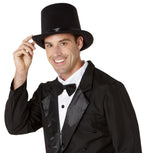 Super Deluxe Felt Black Top Hat Adult
